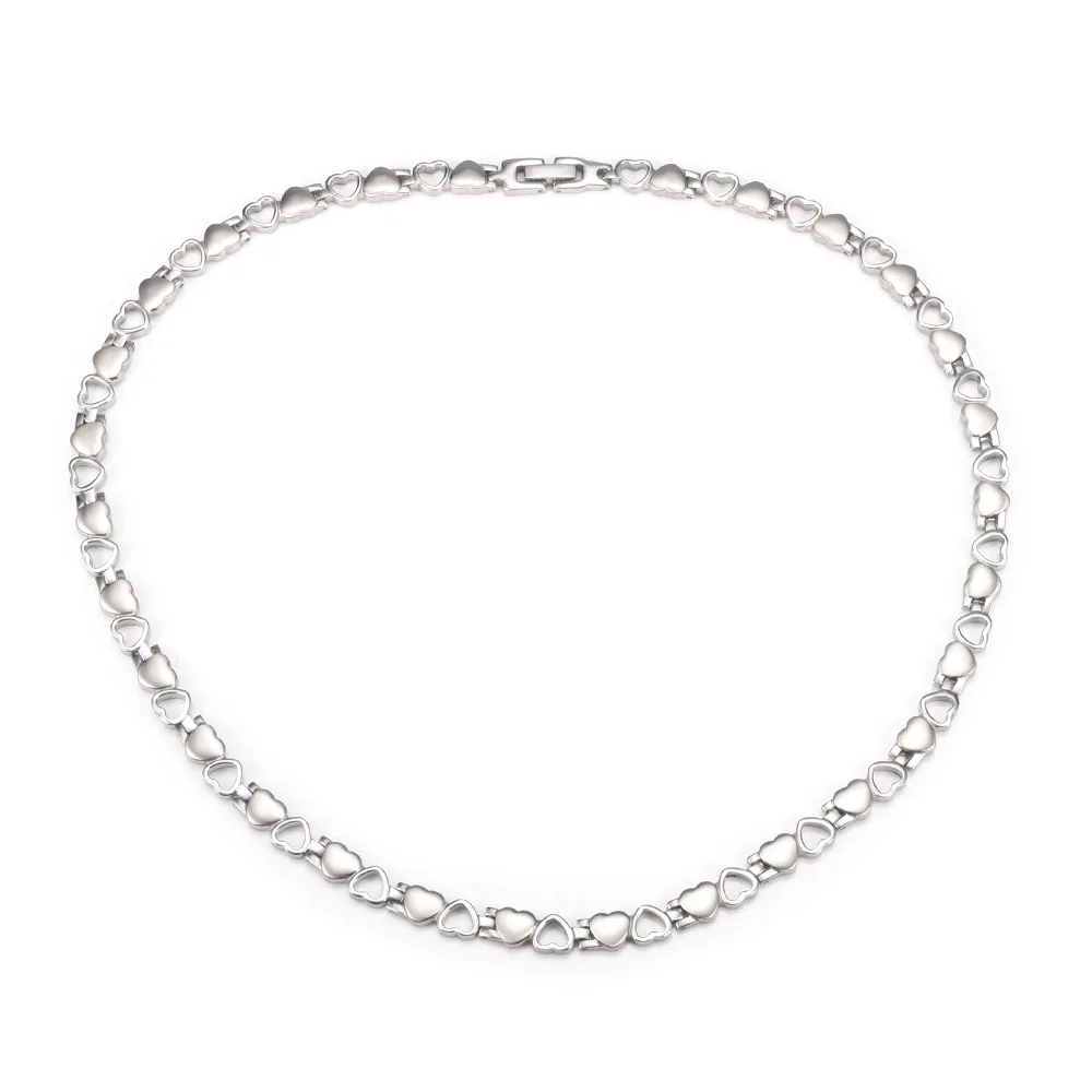 Classic Hollow Heart Pure Titanium Magnetic Health Necklace Collar Magnetic Energy Anti-Fatigue Anti-radiation Necklace
Classic Hollow Heart Pure Titanium Magnetic Health Necklace Collar Magnetic Energy Anti-Fatigue Anti-radiation Necklace
