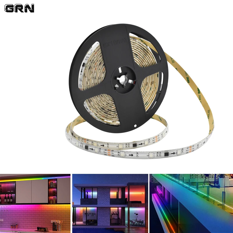 WS2811 DC12V LED Strip Lights RGB IC Addressable Magic Chasing Effect Flexible Tape for Holiday Indoor Outdoor Decoration
WS2811 DC12V LED Strip Lights RGB IC Addressable Magic Chasing Effect Flexible Tape for Holiday Indoor Outdoor Decoration