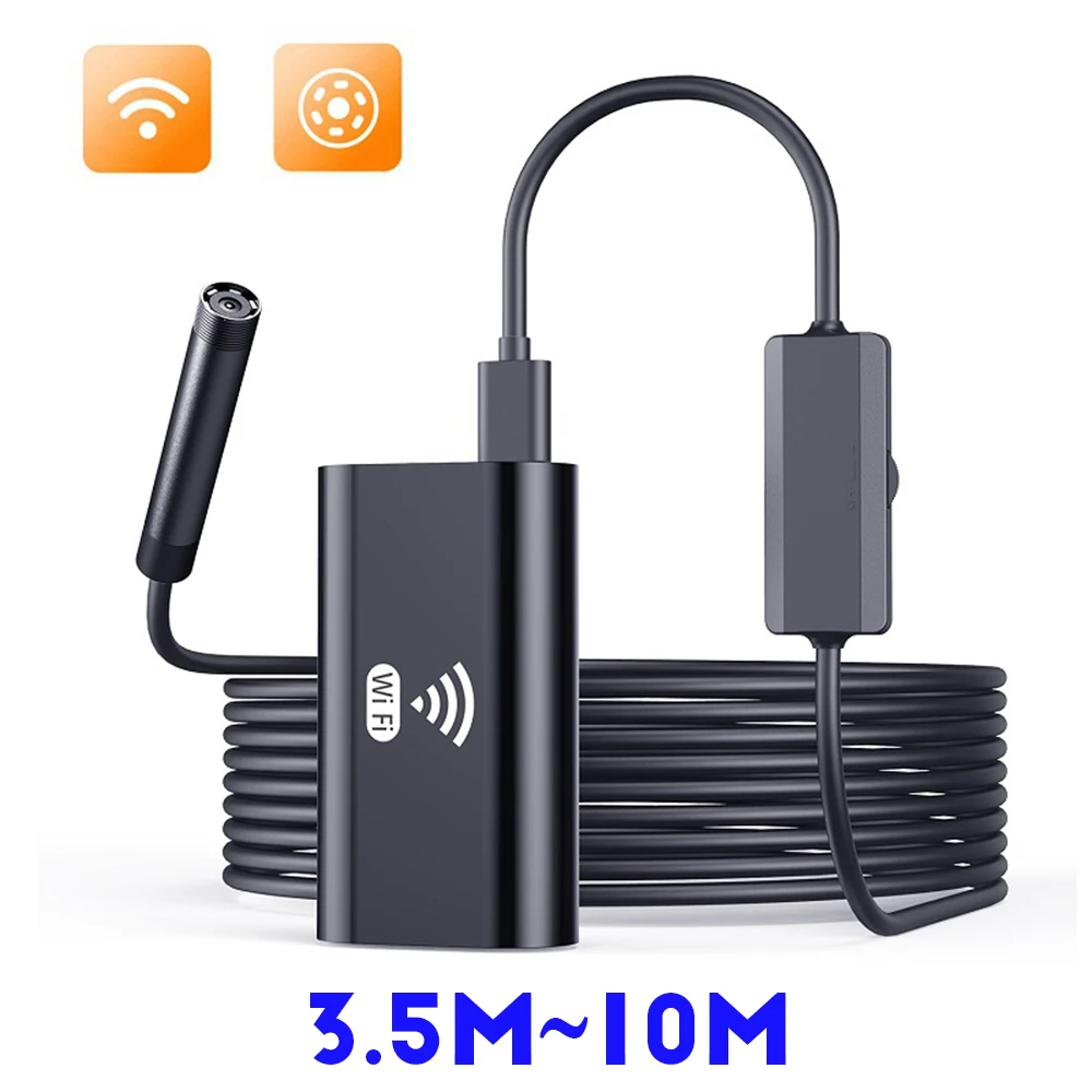 Endoscope WiFi Mini Camera Waterproof Inspection USB Borescope Snake HD 720p 8mm Lens 3.5M 5M 10M Car for Iphone Android PC 
Endoscope WiFi Mini Camera Waterproof Inspection USB Borescope Snake HD 720p 8mm Lens 3.5M 5M 10M Car for Iphone Android PC