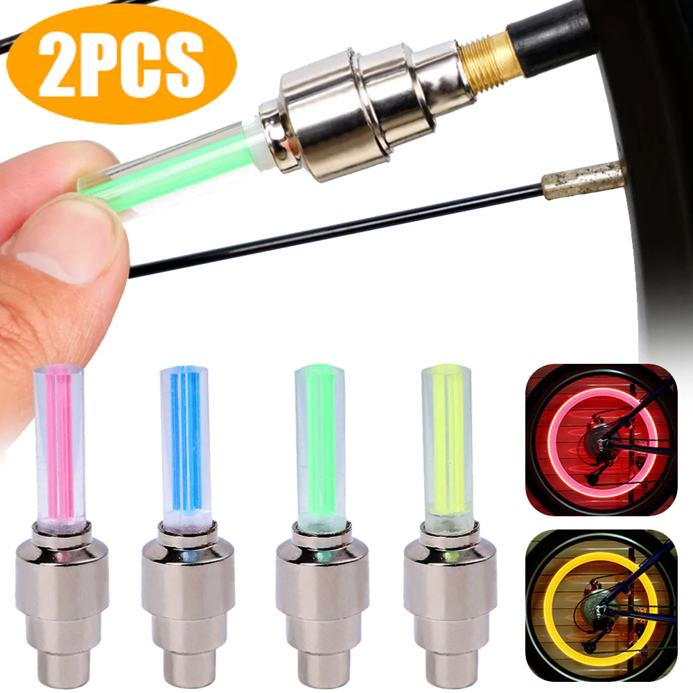 2Pcs Bicycle LED Lights Motion Sensor Tire Lights Universal Road Mountain Bike Tyre Tire Valve Bicycle Motorcycles Accessories
2Pcs Bicycle LED Lights Motion Sensor Tire Lights Universal Road Mountain Bike Tyre Tire Valve Bicycle Motorcycles Accessories