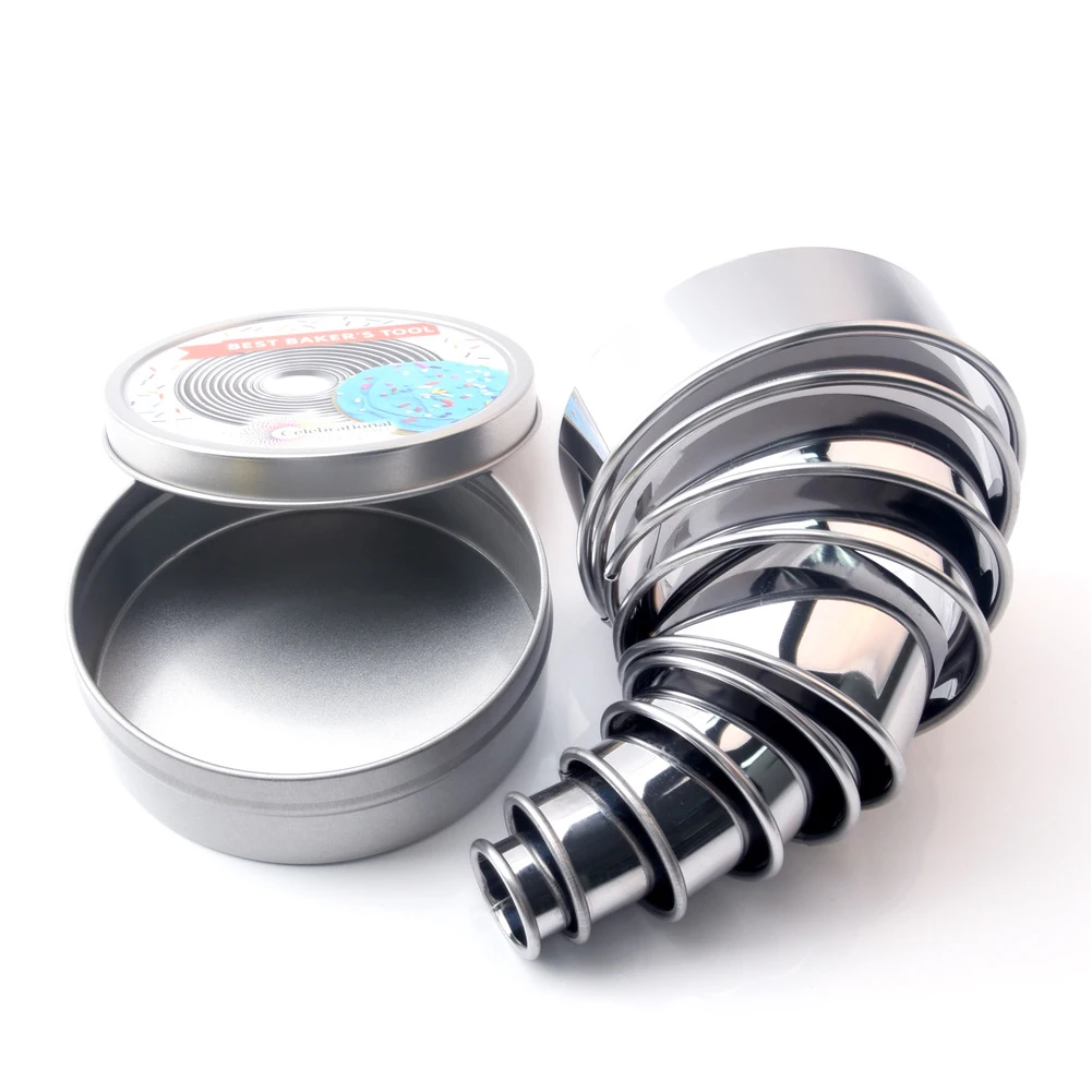 12Pcs Round Cookie Cutter Moulds Set Pastry Cutters Stainless Steel Ring DIY Baking Mould For Cake Bakeware Kitchen Accessories
12Pcs Round Cookie Cutter Moulds Set Pastry Cutters Stainless Steel Ring DIY Baking Mould For Cake Bakeware Kitchen Accessories