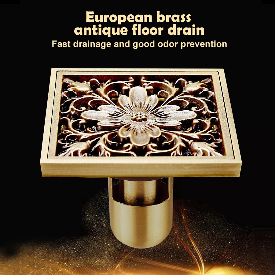 Brass vintage Floor drain prevention odor artifact prevention bathroom square floor drain insect-proof balcony washing machine
Brass vintage Floor drain prevention odor artifact prevention bathroom square floor drain insect-proof balcony washing machine