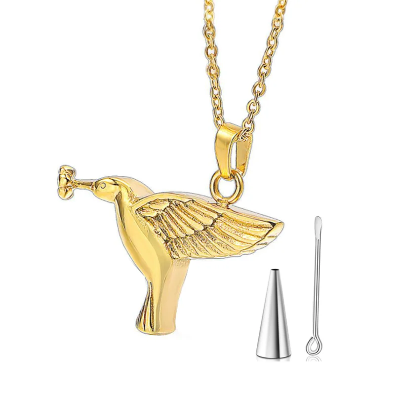 Stainless Steel Hummingbird Animal Wings Cremation Urn Ash Pendant Necklace for Ashes Holder Memorial Lockets Jewelry Dropship
Stainless Steel Hummingbird Animal Wings Cremation Urn Ash Pendant Necklace for Ashes Holder Memorial Lockets Jewelry Dropship
