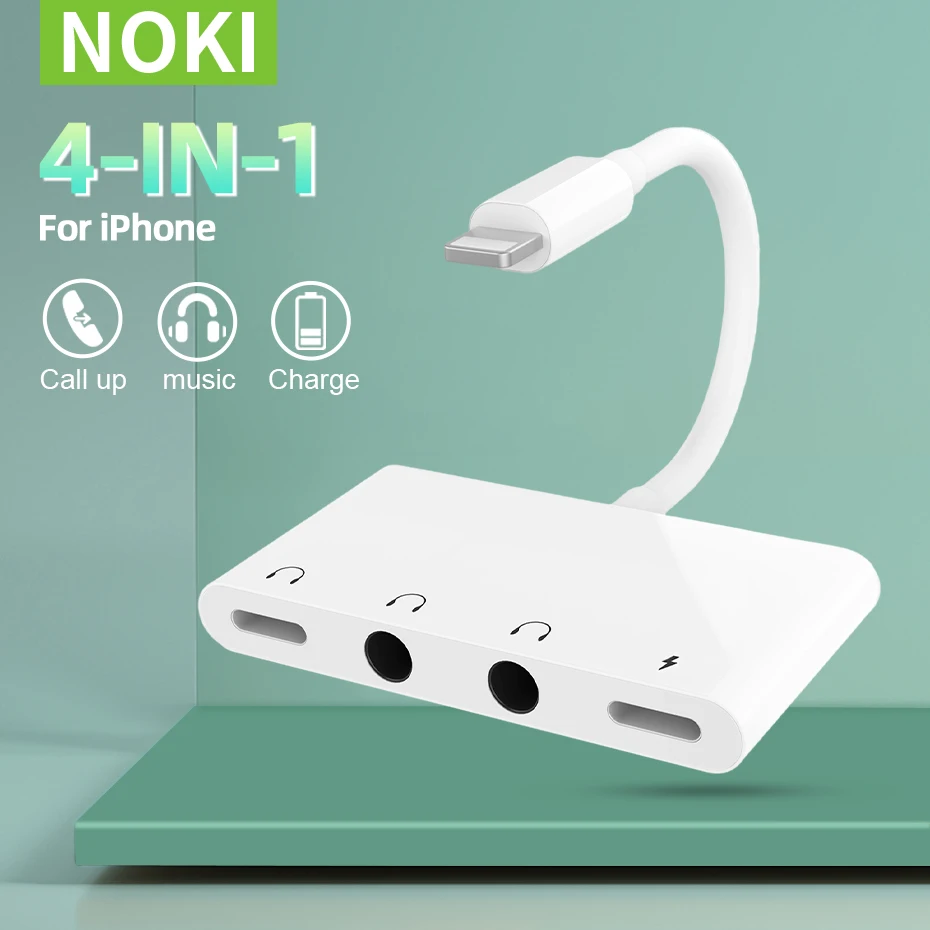 Lightning to 3.5 mm Headphone Jack Adapter,iPhone Headphone Jack + Dual 3.5mm Headphone Jack + Charging Port for iPhone 13/12/11
Lightning to 3.5 mm Headphone Jack Adapter,iPhone Headphone Jack + Dual 3.5mm Headphone Jack + Charging Port for iPhone 13/12/11
