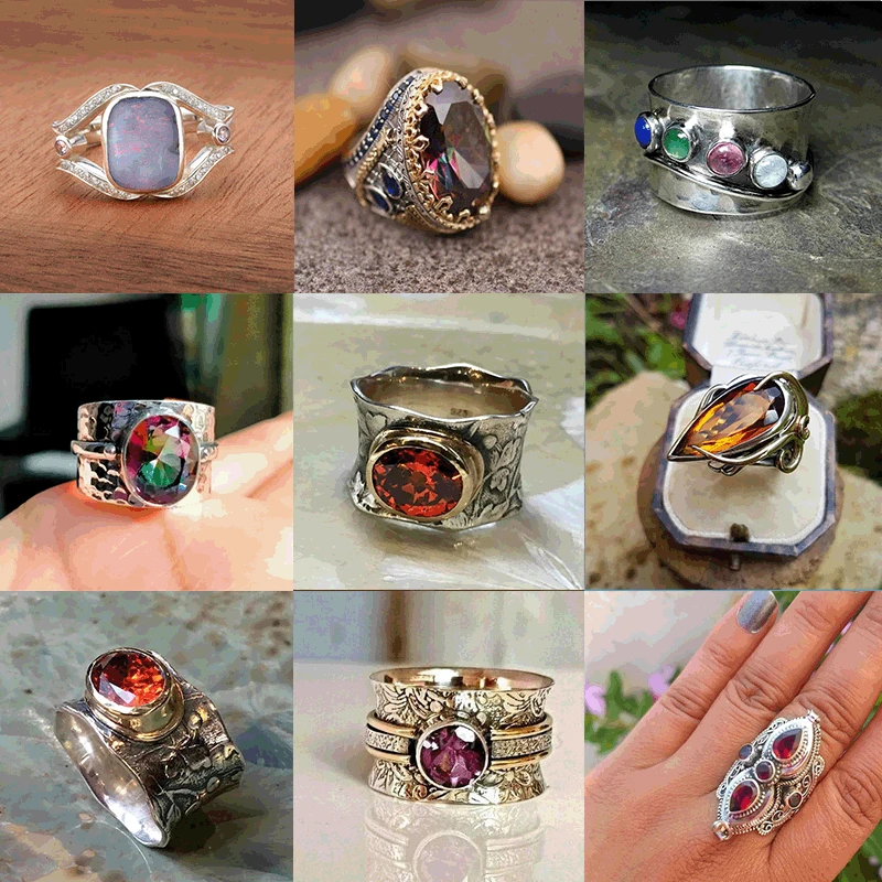 2023 New Vintage Ethnic Style Red Crystal Rings for Women Antique Silver Color Twig Texture Creative Party Jewelry Accessories
2023 New Vintage Ethnic Style Red Crystal Rings for Women Antique Silver Color Twig Texture Creative Party Jewelry Accessories