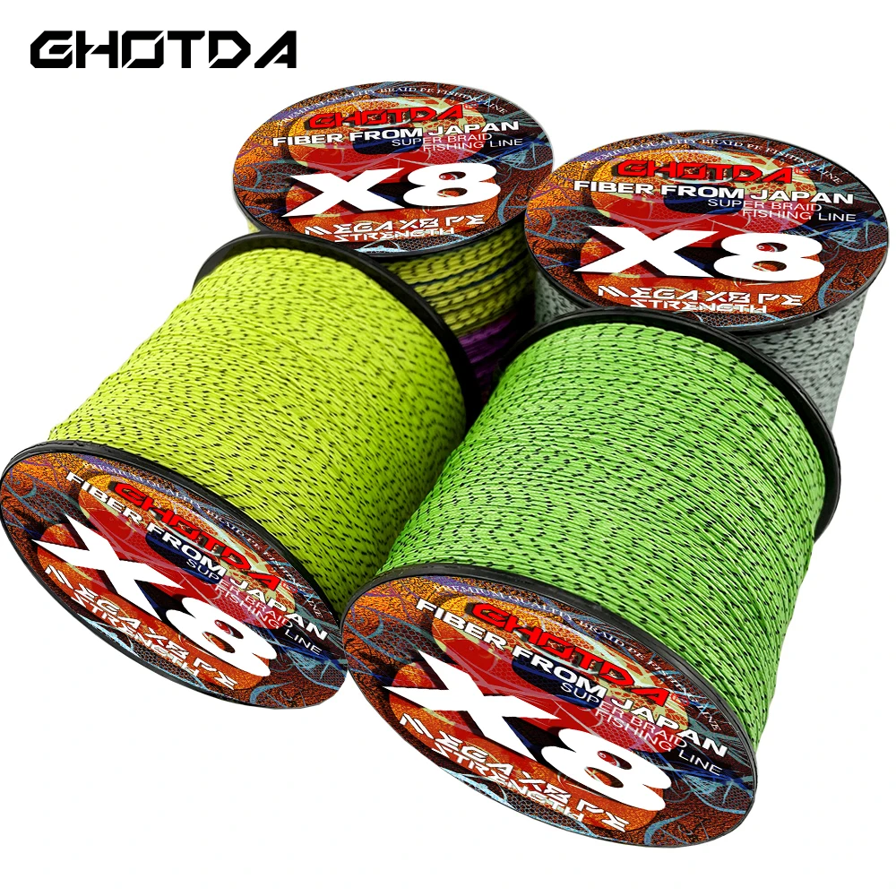 GHOTDA 8x 500M 1000M 4 Colors Available Invisible Spotted Braided Fishing Line 18-78LB Strong Abrasion Resistance Line
GHOTDA 8x 500M 1000M 4 Colors Available Invisible Spotted Braided Fishing Line 18-78LB Strong Abrasion Resistance Line