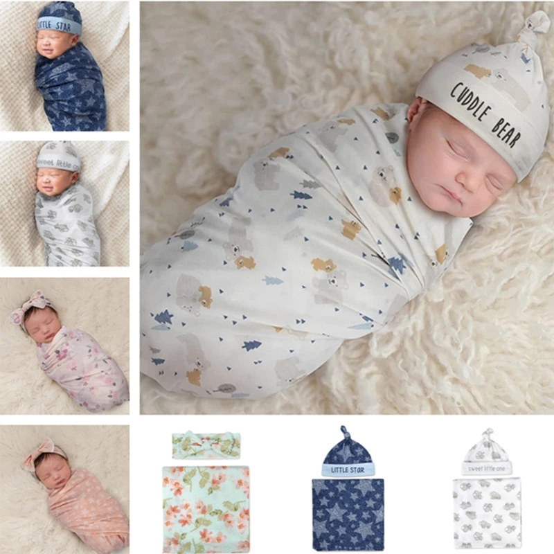 2pcs Newborn Baby Microfiber Swaddle Wrap with Beanie Hat Headwrap Set Cute Floral Animal Print Infant Receiving Blanket 
2pcs Newborn Baby Microfiber Swaddle Wrap with Beanie Hat Headwrap Set Cute Floral Animal Print Infant Receiving Blanket