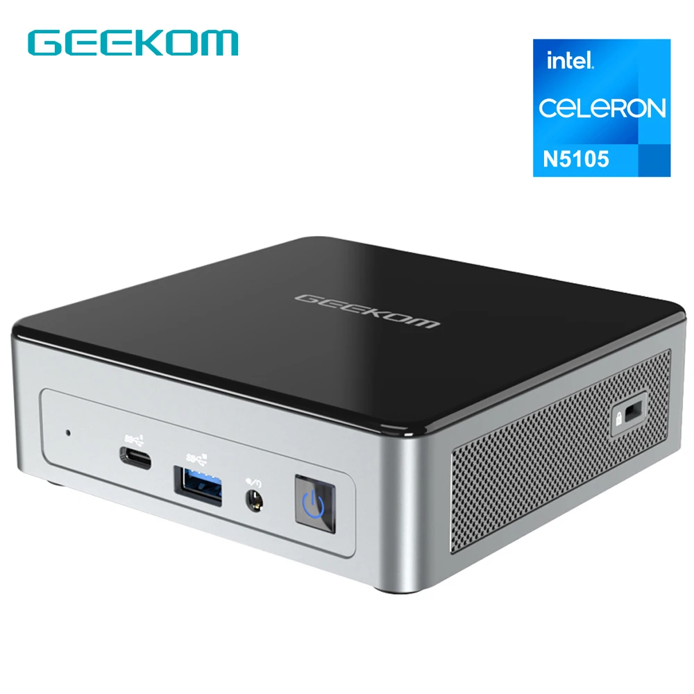 

GEEKOM Mini PC Mini Air11 with intel 11th Gen Celeron N5095 (Up to 2.9 GHz) Windows 11 Pro Intel UHD Graphics 605 Office/Study/H