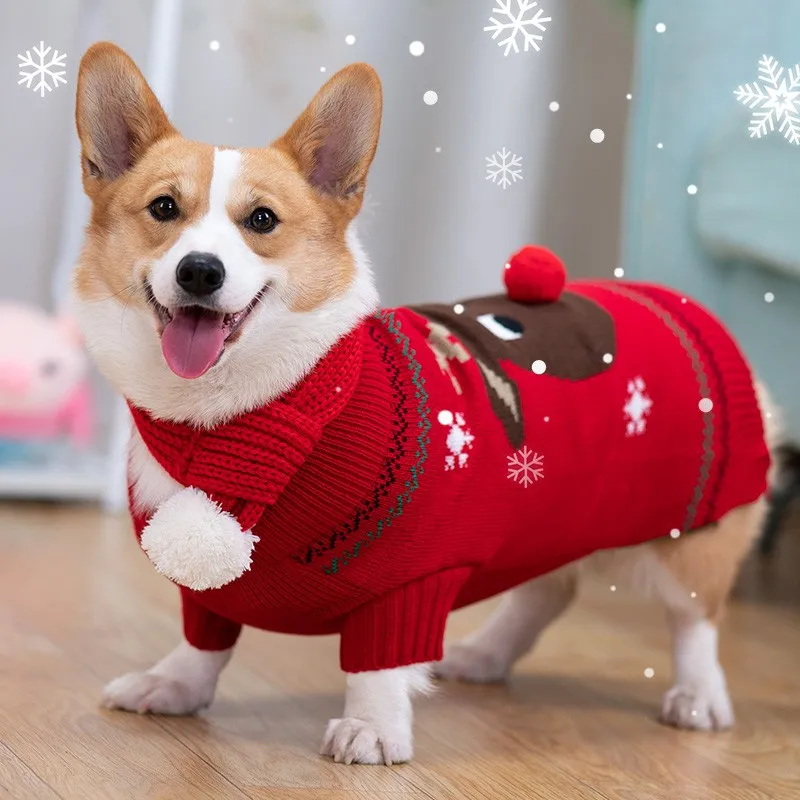Welsh Corgi Dog Clothes Winter Dog Sweater Christmas Pet Coat Outfit Garment Cat Chihuahua Puppy Clothing Xmas Dog Costume XXS
Welsh Corgi Dog Clothes Winter Dog Sweater Christmas Pet Coat Outfit Garment Cat Chihuahua Puppy Clothing Xmas Dog Costume XXS