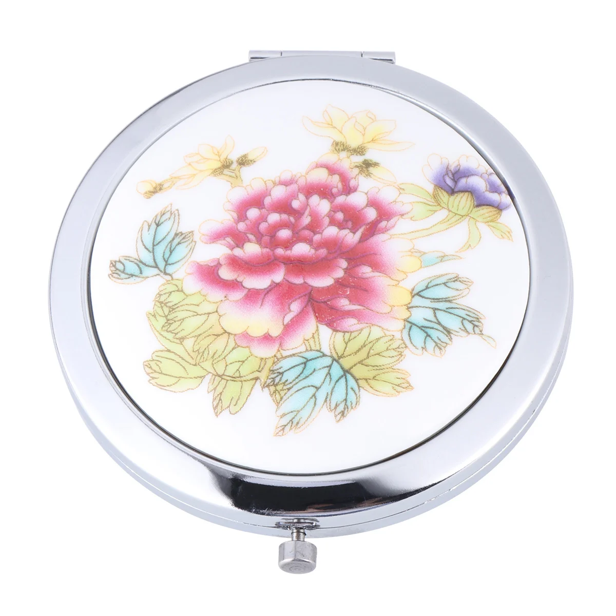 Makeup Mirror 7CM Diameter Metal Mirror Portable Folding Double-sided Makeup Mirror (Red Peony)
Makeup Mirror 7CM Diameter Metal Mirror Portable Folding Double-sided Makeup Mirror (Red Peony)