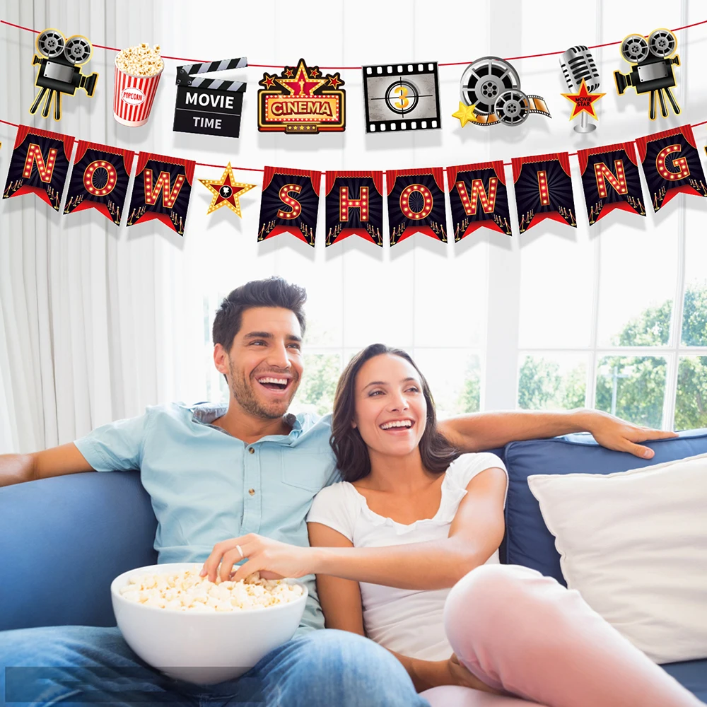 Cinema Hollywood Movie Home Birthday Party Letter NOW SHOWING Wall Hanging Paper Banner Buntings Baby Shower Party Supplies
Cinema Hollywood Movie Home Birthday Party Letter NOW SHOWING Wall Hanging Paper Banner Buntings Baby Shower Party Supplies