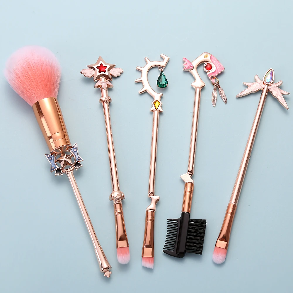 5Pcs/Set Magic Girl Makeup Brush Women Portable Eye Shadow Brush Beauty Cosmetics Brush for Cosmetics Foundation Blush Powder
5Pcs/Set Magic Girl Makeup Brush Women Portable Eye Shadow Brush Beauty Cosmetics Brush for Cosmetics Foundation Blush Powder