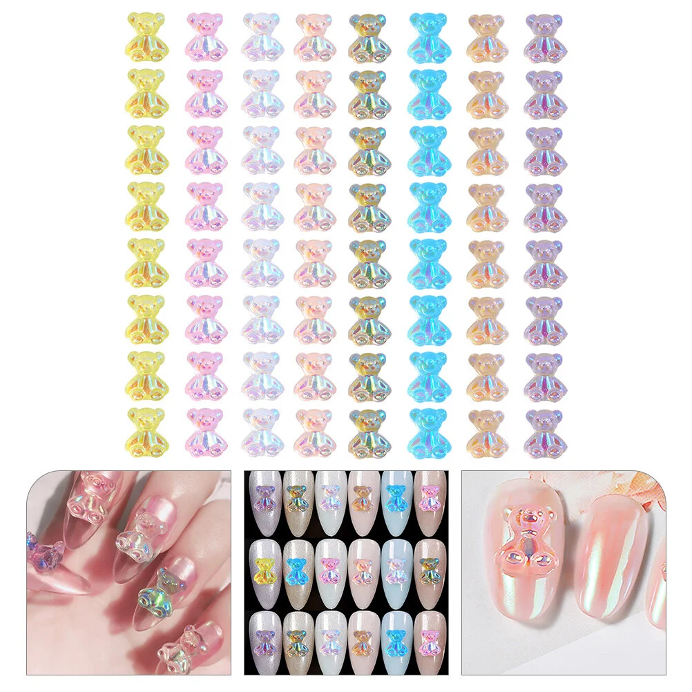 64 Pcs Nail Aurora Bear Salon Supply Decorations Amulet Flatback Rhinestones Manicure Resin Exquisite Charms Nail decoration
64 Pcs Nail Aurora Bear Salon Supply Decorations Amulet Flatback Rhinestones Manicure Resin Exquisite Charms Nail decoration