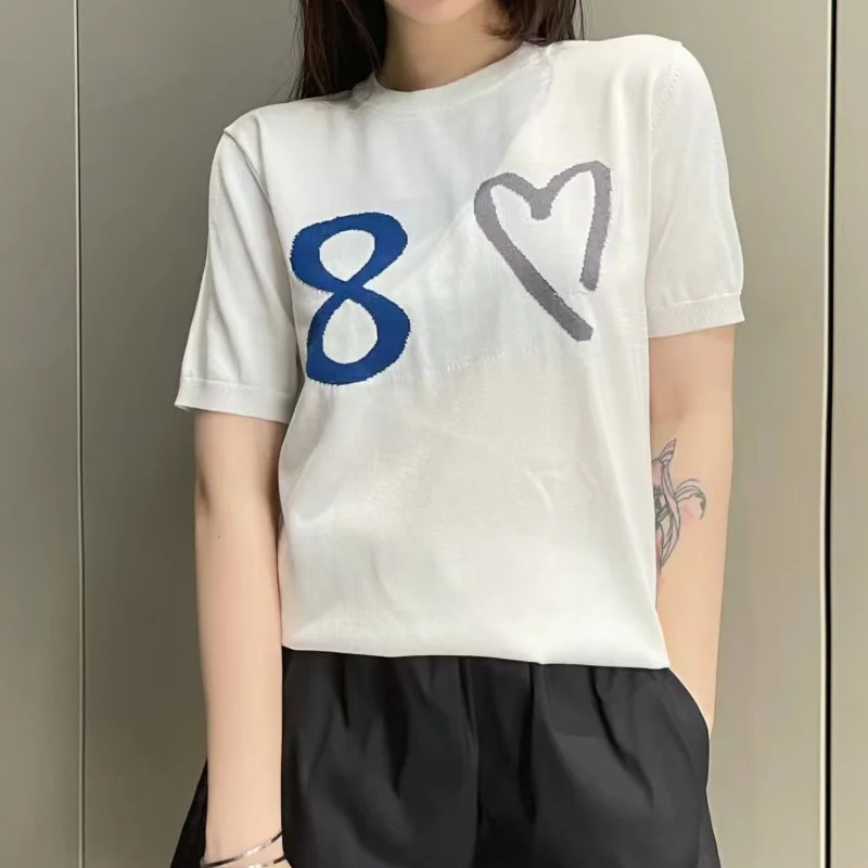 Brand design high quality love embroidered short sleeve T-shirt spring / summer 2022 new women's wear woman tshirts
Brand design high quality love embroidered short sleeve T-shirt spring / summer 2022 new women's wear woman tshirts