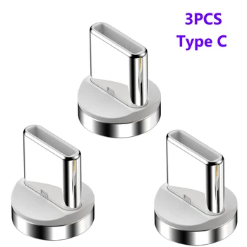 3Pcs 12th Generation Round Magnetic Cable Plug Micro USB Type C 8 Pin Magnet Connector Dust Plug For iPhone 13 12 Samsung Plug