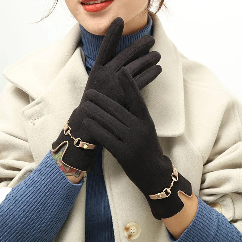 New Elegant Soft Velvet Warm Winter Autumn Gloves Lady Female Touch Screen Driving Windproof Full Finger Mittens Warm Glove
New Elegant Soft Velvet Warm Winter Autumn Gloves Lady Female Touch Screen Driving Windproof Full Finger Mittens Warm Glove