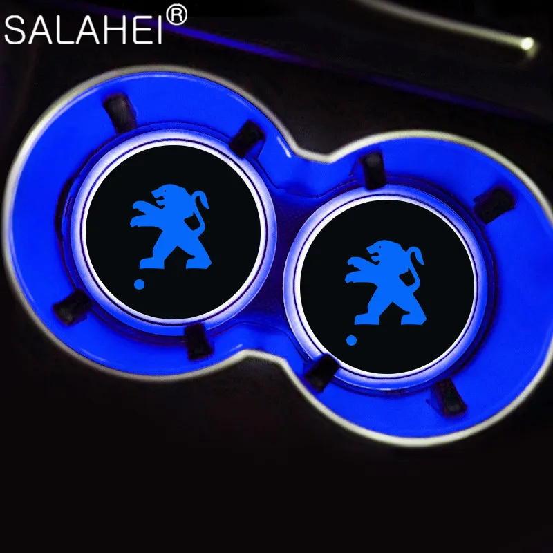 2PCS LED Car Water Cup Holder Light Coasters Mats For Peugeot 307 206 308 407 207 3008 406 208 508 301 2008 408 5008 Accessories
2PCS LED Car Water Cup Holder Light Coasters Mats For Peugeot 307 206 308 407 207 3008 406 208 508 301 2008 408 5008 Accessories