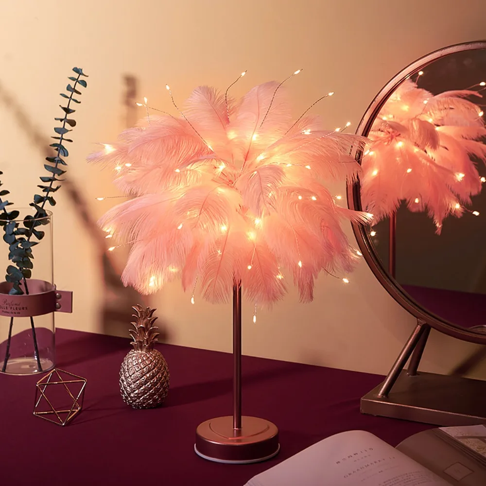 1 pcs Remote Control Creative Warm Light DIY Fairy Feather Table Lamp Feather Crafts LED Night Light Bedroom Decor
1 pcs Remote Control Creative Warm Light DIY Fairy Feather Table Lamp Feather Crafts LED Night Light Bedroom Decor