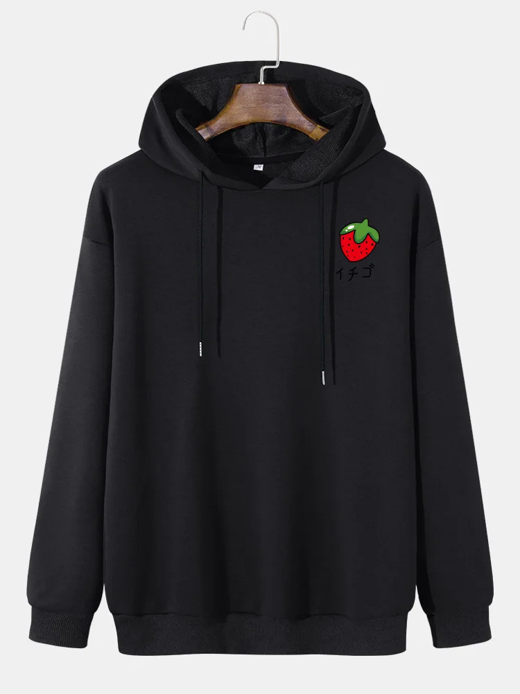 Men's Oversized Strawberry Print Hoodie Tide Brand Loose Casual Long Sleeve Cotton Sweatshirt Men and Women Couples Hot Sale
Men's Oversized Strawberry Print Hoodie Tide Brand Loose Casual Long Sleeve Cotton Sweatshirt Men and Women Couples Hot Sale