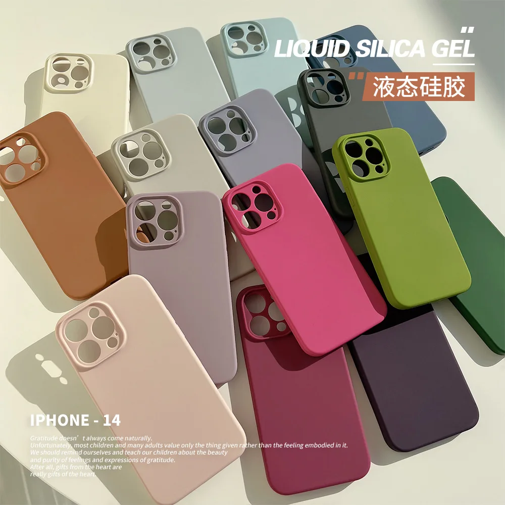 Роскошный оригинальный чехол из жидкого силикона для телефона iPhone 14 13 12 11 Pro Max противоударный защитный чехол ярких цветов для камеры
Роскошный оригинальный чехол из жидкого силикона для телефона iPhone 14 13 12 11 Pro Max противоударный защитный чехол ярких цветов для камеры