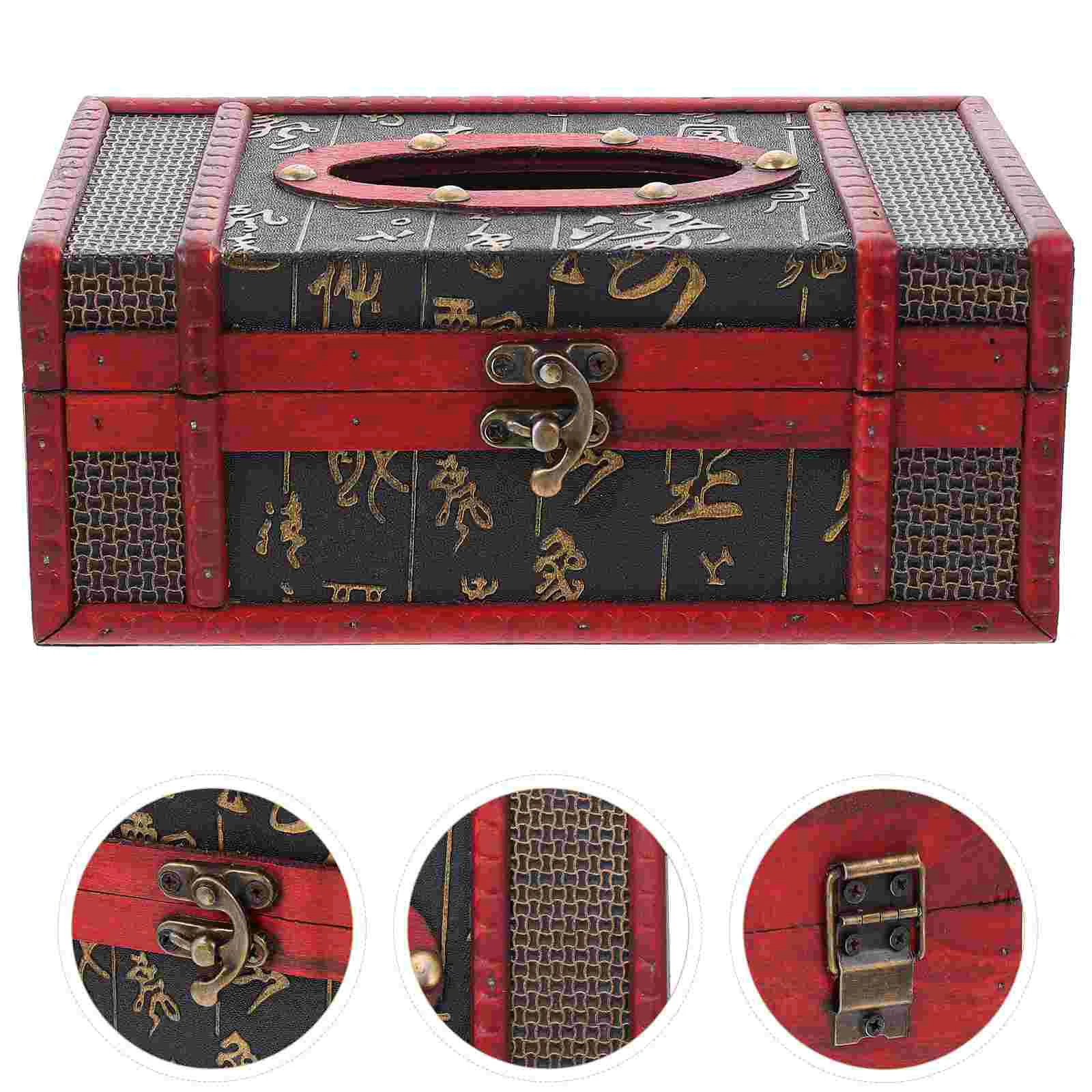 Tissue Box Holder Paper Dispenser Napkin Farmhouse Towel Facial Organizer Vintage Chinese Style Kitchen Hotel Bathroom Cover
Tissue Box Holder Paper Dispenser Napkin Farmhouse Towel Facial Organizer Vintage Chinese Style Kitchen Hotel Bathroom Cover