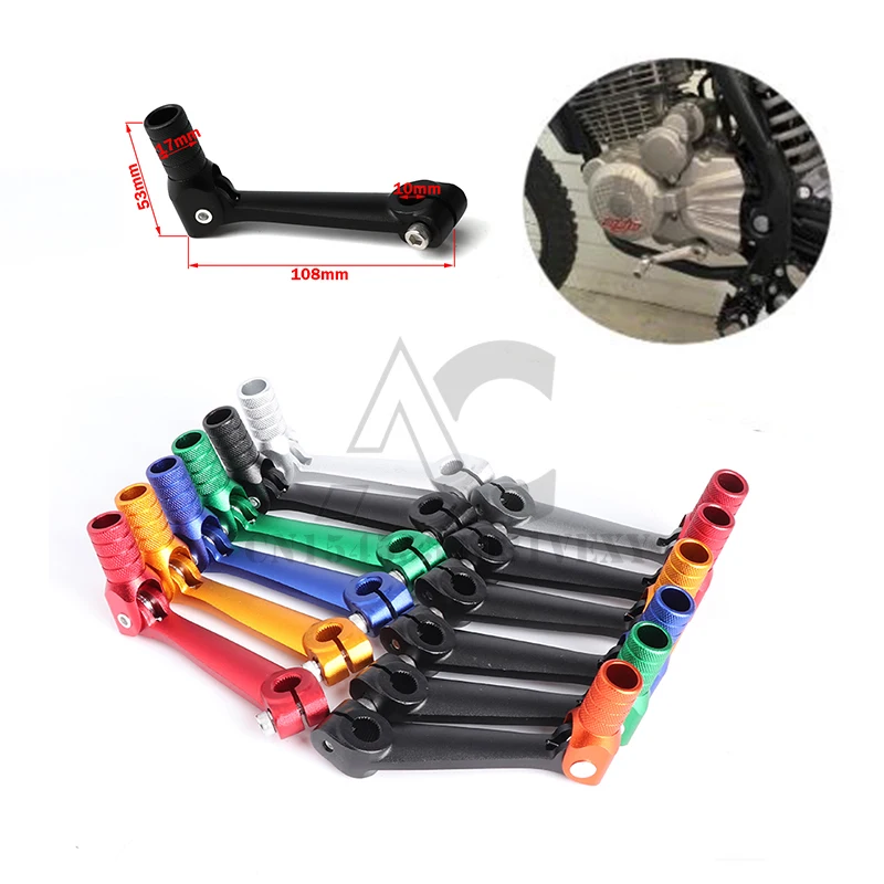 Folding Aluminum Gear Lever Shift Lever For ZongShen BSE Kayo Xmotos Apollo 250cc Dirt Bike ATV T2 T4 Motocross Spare Parts
Folding Aluminum Gear Lever Shift Lever For ZongShen BSE Kayo Xmotos Apollo 250cc Dirt Bike ATV T2 T4 Motocross Spare Parts