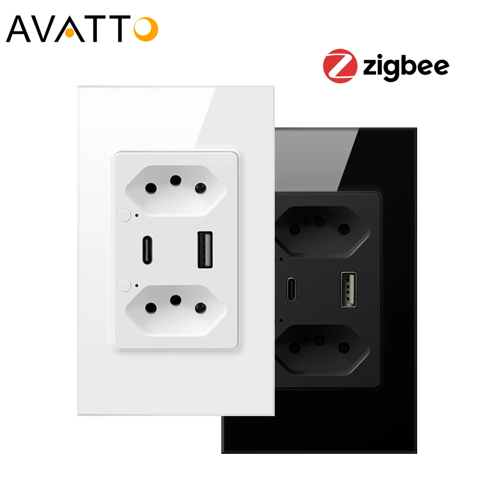 AVATTO Tuya ZigBee Smart Switch with Plug,Type-C USB Port Wall Socket,Smart Life App Control Outlets,Work for Google Home/Alexa.
AVATTO Tuya ZigBee Smart Switch with Plug,Type-C USB Port Wall Socket,Smart Life App Control Outlets,Work for Google Home/Alexa.