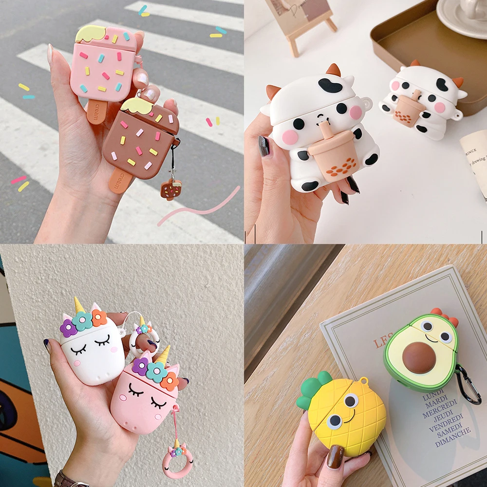 Cute 3D Cartoon Case for Apple Airpods 1 2 Case for AirPods Pro Case Bluetooth Earphone Cover Case Accessories Headphone Box Bag
Cute 3D Cartoon Case for Apple Airpods 1 2 Case for AirPods Pro Case Bluetooth Earphone Cover Case Accessories Headphone Box Bag