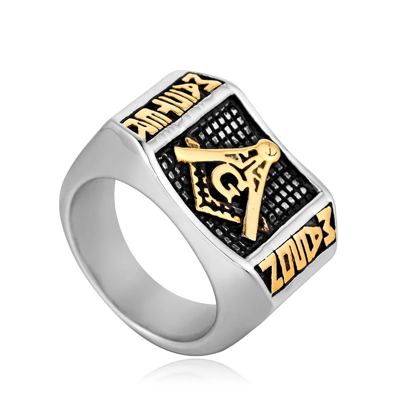 Luxury Punk Gothic Free Mason Stainless Steel Ring Men Vintage Promise Wedding Rings Valentines Jewelry Wholesale Lots Bulk
Luxury Punk Gothic Free Mason Stainless Steel Ring Men Vintage Promise Wedding Rings Valentines Jewelry Wholesale Lots Bulk
