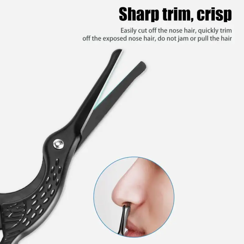 

1pc Creative Crane Scissors Nose Hair Trimmer Stainless Steel Safety Nose Hair Cutting Shaving Scissors Personal Care Tools
