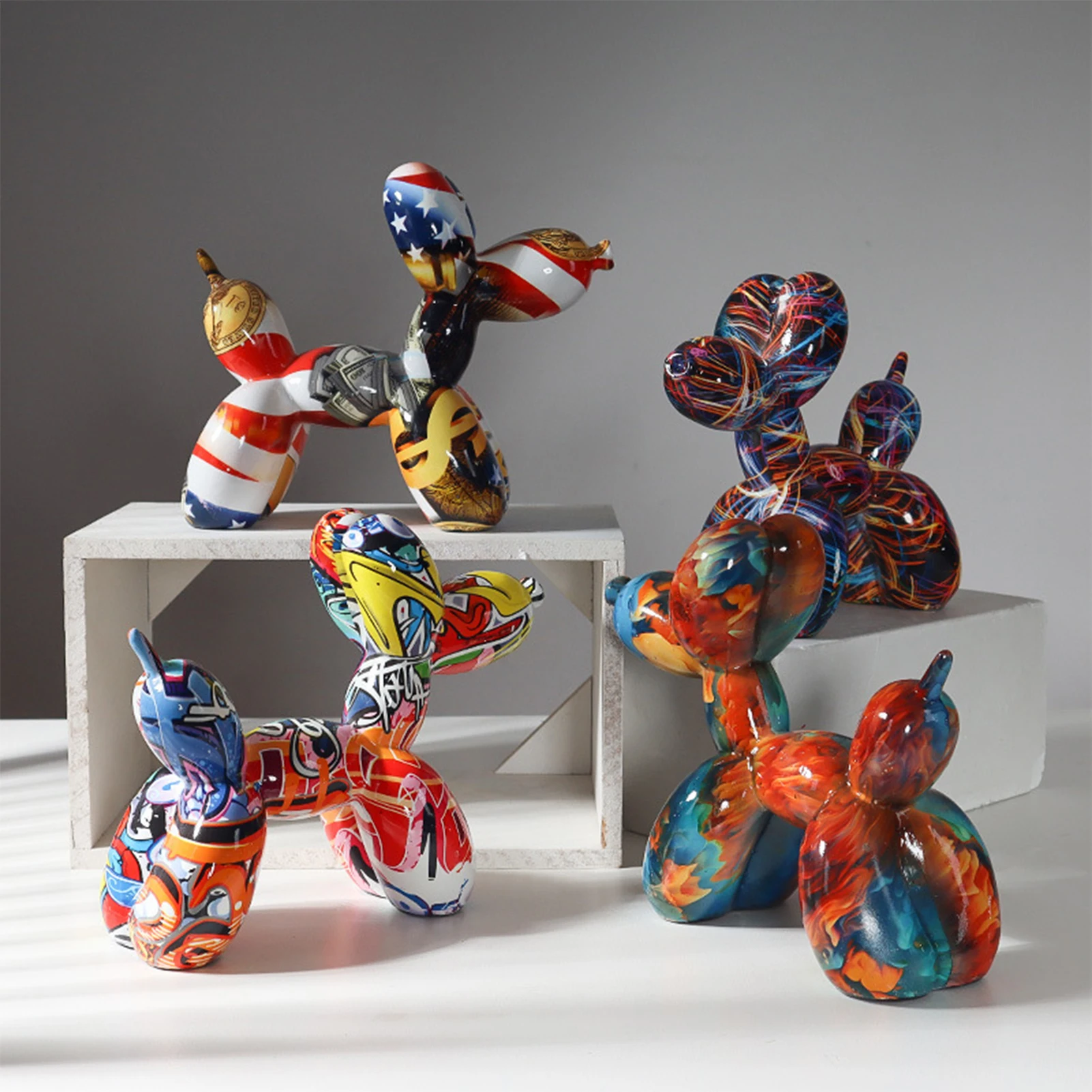 Colorful Balloon Dog Statue Colorful Balloon Animal Sculpture Handmade Animals Figurine Resin Crafts For Desktop Decor
Colorful Balloon Dog Statue Colorful Balloon Animal Sculpture Handmade Animals Figurine Resin Crafts For Desktop Decor