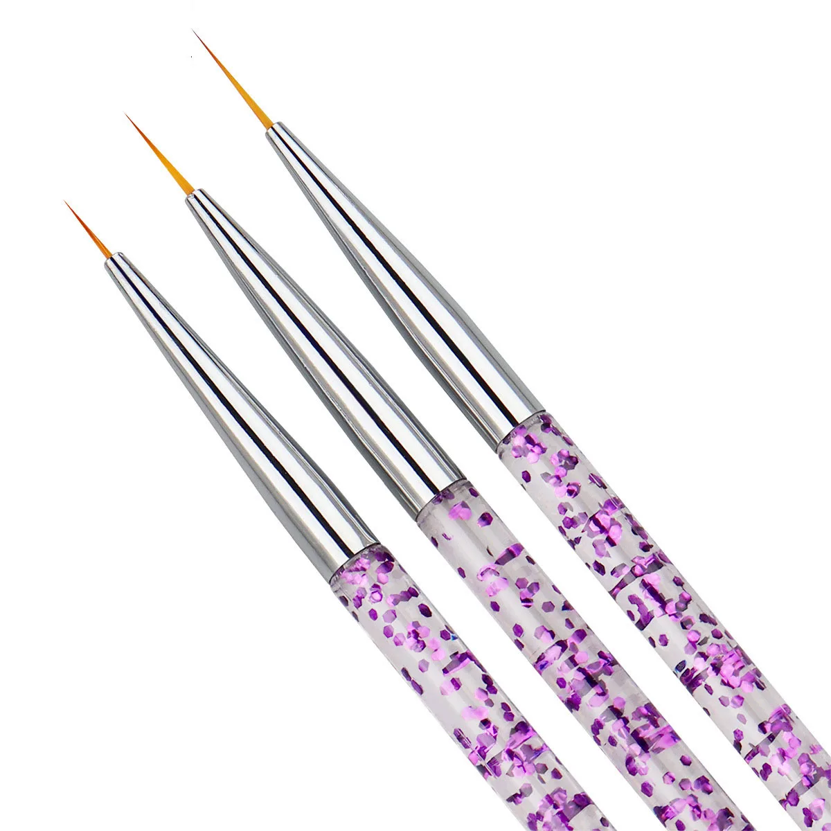 3Pcs/set 7/9/11mm Sequins Nail Art Acrylic French Painting Brush Flower Design Stripes Lines Liner DIY Drawing Pen Manicure Tool
3Pcs/set 7/9/11mm Sequins Nail Art Acrylic French Painting Brush Flower Design Stripes Lines Liner DIY Drawing Pen Manicure Tool