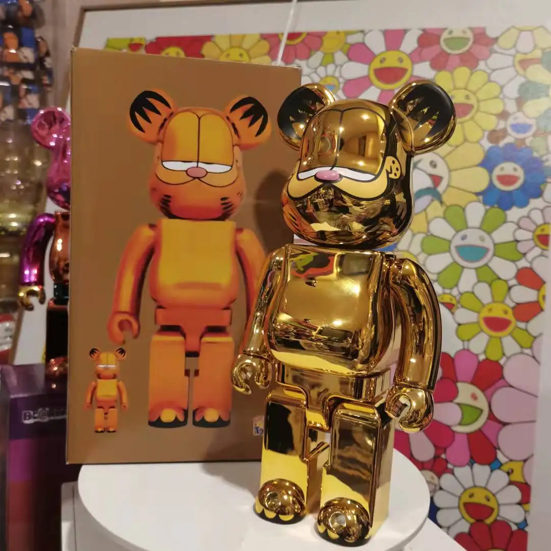 Tide Play Bearbrick Violent Bear Building Block Bear Garfiel d Cat Electroplated Mirror Doll Decoration Model 400%
Tide Play Bearbrick Violent Bear Building Block Bear Garfiel d Cat Electroplated Mirror Doll Decoration Model 400%