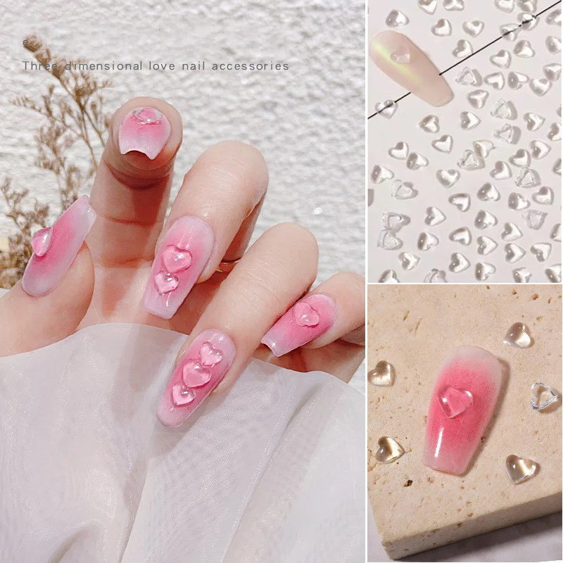 Sdotter 100pcs/Bag Transparent Flat Bottom Love Ornament Jelly Resin 5/6MM Heart-shaped Rhinestone DIY Nail Art Decoration Acces
Sdotter 100pcs/Bag Transparent Flat Bottom Love Ornament Jelly Resin 5/6MM Heart-shaped Rhinestone DIY Nail Art Decoration Acces