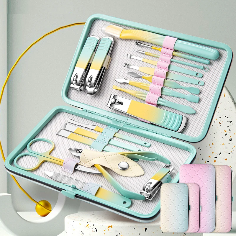 2023 New Nail Cutter Set Stainless Steel Nail Clippers Set With Folding Bag Manicure Cutter Kits Scissors Makeup Beauty Tool
2023 New Nail Cutter Set Stainless Steel Nail Clippers Set With Folding Bag Manicure Cutter Kits Scissors Makeup Beauty Tool