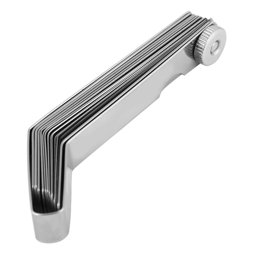 Stainless Steel Measure Tool Metric 0.05 To 1mm Thick Curved Feeler Gauge Stainless
Stainless Steel Measure Tool Metric 0.05 To 1mm Thick Curved Feeler Gauge Stainless