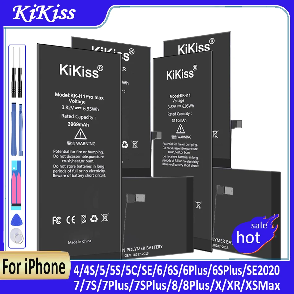 High Capacity Phone Battery For Apple 5S 5 6S 6 7 8 Plus X SE Xr Xs Max Replacement Bateria For iPhone 11 Pro Max Batteries
High Capacity Phone Battery For Apple 5S 5 6S 6 7 8 Plus X SE Xr Xs Max Replacement Bateria For iPhone 11 Pro Max Batteries