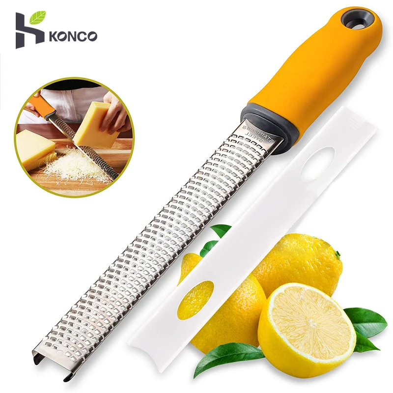 Wonderlife Cheese Grater Lemon Zester-Stainless Steel Blade - Protective Cover, Easy To Zester Grater Lemon,Cheese,Garlic
Wonderlife Cheese Grater Lemon Zester-Stainless Steel Blade - Protective Cover, Easy To Zester Grater Lemon,Cheese,Garlic