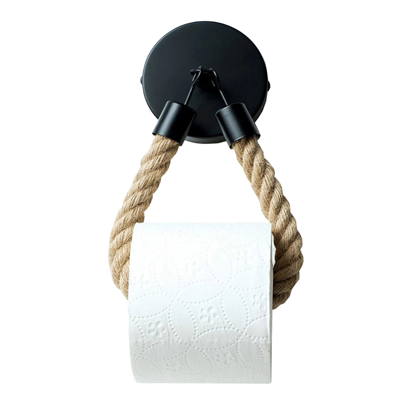 Hemp Rope Paper Holder Toilet Roll Paper Holder Wall-mounted Roll Paper Holder Peel and Stick
Hemp Rope Paper Holder Toilet Roll Paper Holder Wall-mounted Roll Paper Holder Peel and Stick