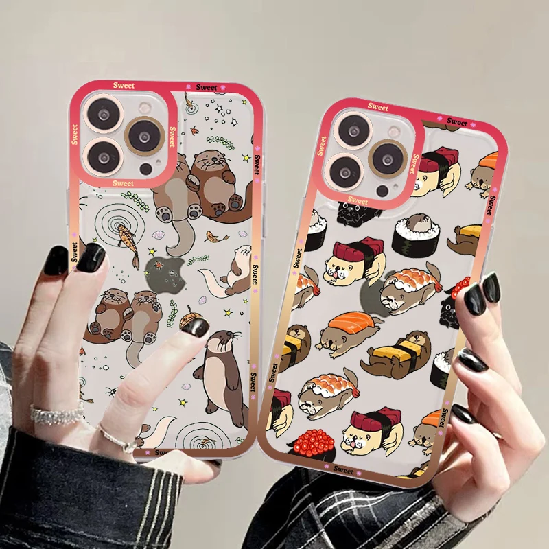 Cute Otter Lutra lutra Phone Case For iPhone 14 13 12 11 Pro Max Mini X Xs XR 6 7 8 Plus SE 2020 Transparent Case
Cute Otter Lutra lutra Phone Case For iPhone 14 13 12 11 Pro Max Mini X Xs XR 6 7 8 Plus SE 2020 Transparent Case