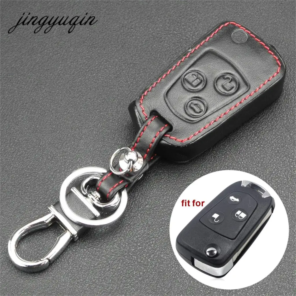 Jingyuqin 3-кнопочный кожаный чехол с дистанционным управлением для Ford Focus KA Mondeo Fiesta, чехол-брелок
Jingyuqin 3-кнопочный кожаный чехол с дистанционным управлением для Ford Focus KA Mondeo Fiesta, чехол-брелок