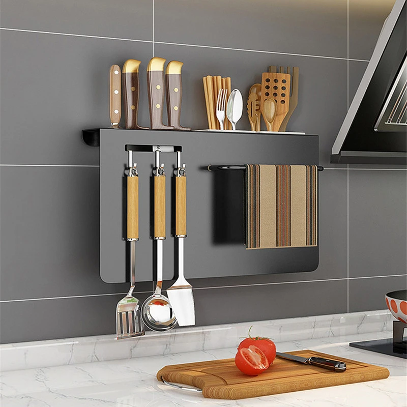 Wall-mounted Kitchen Storage Rack Knives Chopsticks Rack With Stick Punch-free Multifunctional Organizer Kichen Accessories
Wall-mounted Kitchen Storage Rack Knives Chopsticks Rack With Stick Punch-free Multifunctional Organizer Kichen Accessories