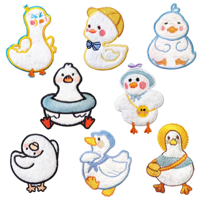 Baby Clothes DIY Embroidery Cute Duck Plush Patch Children's Handmade Decorative School Bag Stationery Box Animal Stickers
Baby Clothes DIY Embroidery Cute Duck Plush Patch Children's Handmade Decorative School Bag Stationery Box Animal Stickers