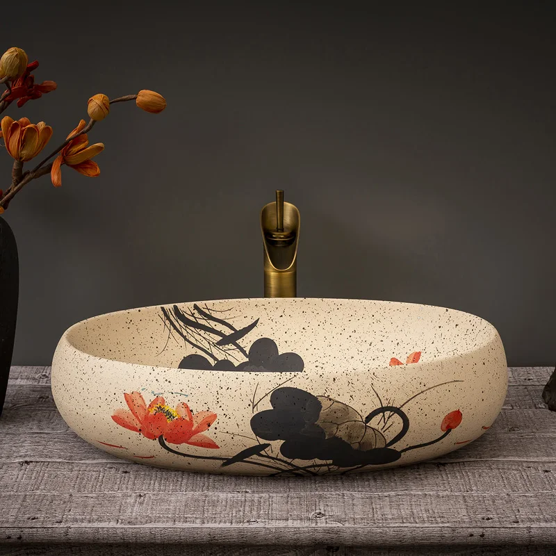 Retro Table Basin Ceramic Washbasin Art Face Wash Inter-Platform Basin Balcony Bathroom Wash Inter-Platform Basin Wash Basin
Retro Table Basin Ceramic Washbasin Art Face Wash Inter-Platform Basin Balcony Bathroom Wash Inter-Platform Basin Wash Basin