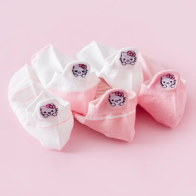 Soft Cotton Socks Kawaii Hello Kitty Anime Embroidery Short Socks Kt Cat Cute Ladies Chaussette Breathable Calcetines 1Pairs
Soft Cotton Socks Kawaii Hello Kitty Anime Embroidery Short Socks Kt Cat Cute Ladies Chaussette Breathable Calcetines 1Pairs
