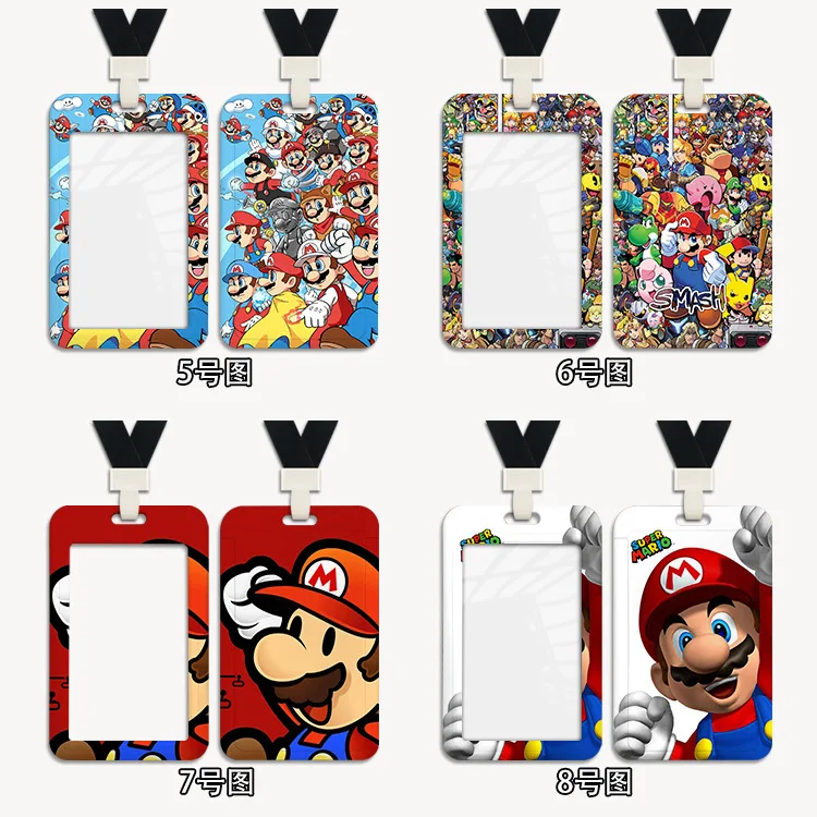 Super Mario Cartoon Print PVC Card Holder Student Slip-on Collar Protective Cover Bus Subway Access ID Card Anti-loss Card Bag
Super Mario Cartoon Print PVC Card Holder Student Slip-on Collar Protective Cover Bus Subway Access ID Card Anti-loss Card Bag