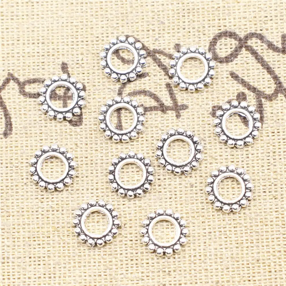 Circle Spacer Best Friends Jewelry Wedding Diy 10X10mm Antique Silver Color 50 Pieces
Circle Spacer Best Friends Jewelry Wedding Diy 10X10mm Antique Silver Color 50 Pieces