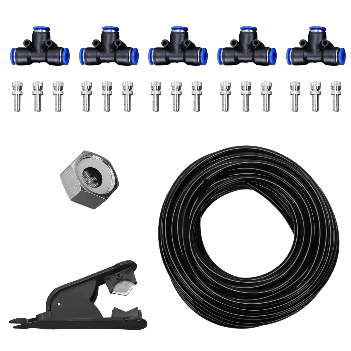 System Irrigation Cool Greenhouse Lawn Mister Spray Kit Mist Cooling Drip Nozzle Watering Garden Misting
System Irrigation Cool Greenhouse Lawn Mister Spray Kit Mist Cooling Drip Nozzle Watering Garden Misting