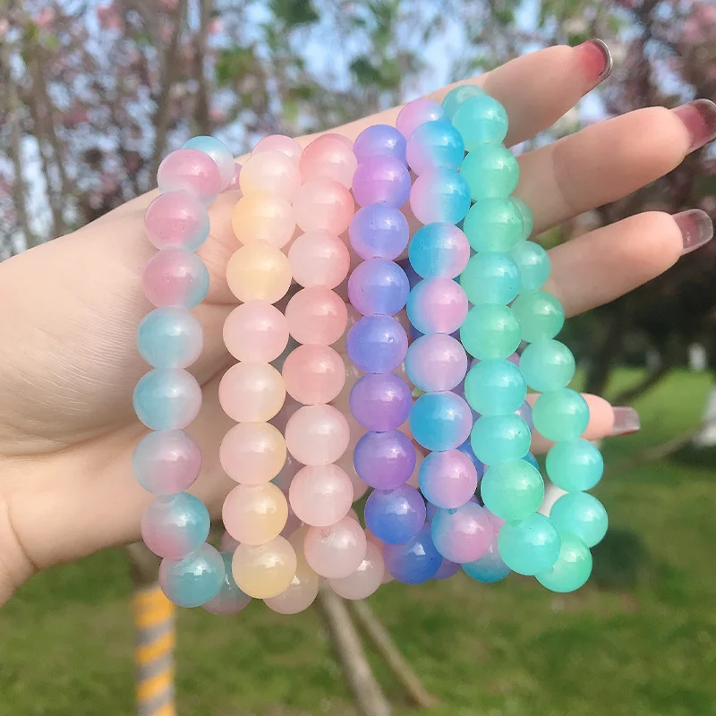 Glaze Beaded Bracelets Natural Stone Pink Crystal Strand Bangles for Women Girls Energy Charm Bracelet Jewelry Gifts Accessories
Glaze Beaded Bracelets Natural Stone Pink Crystal Strand Bangles for Women Girls Energy Charm Bracelet Jewelry Gifts Accessories
