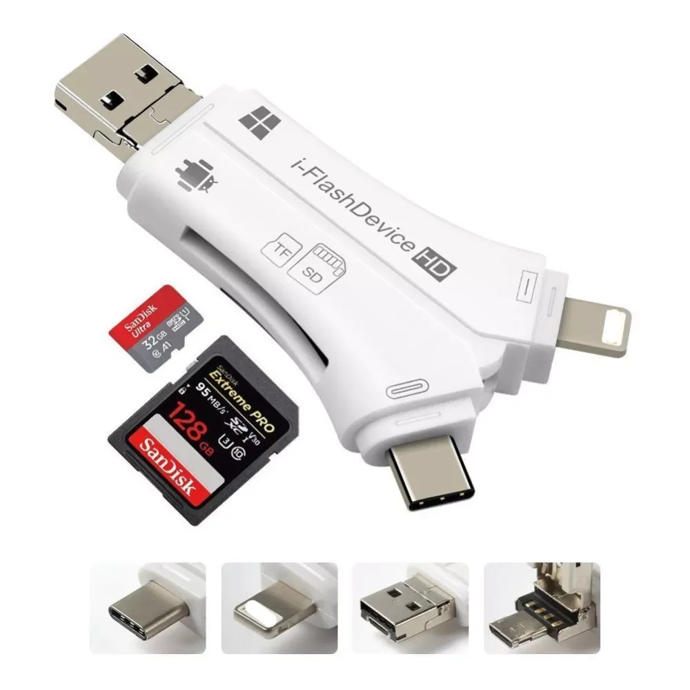 in 1 i Flash Drive USB Micro SD&TF Card Reader Adapter for iPhone pro 11 X max 7 8 12 13 for iPad Macbook Android Camera
in 1 i Flash Drive USB Micro SD&TF Card Reader Adapter for iPhone pro 11 X max 7 8 12 13 for iPad Macbook Android Camera